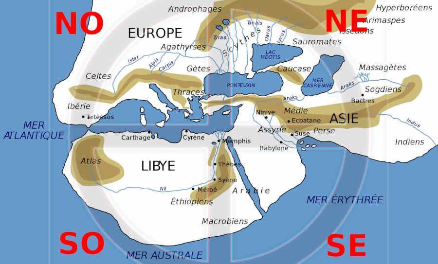 le monde connu selon Hérodote